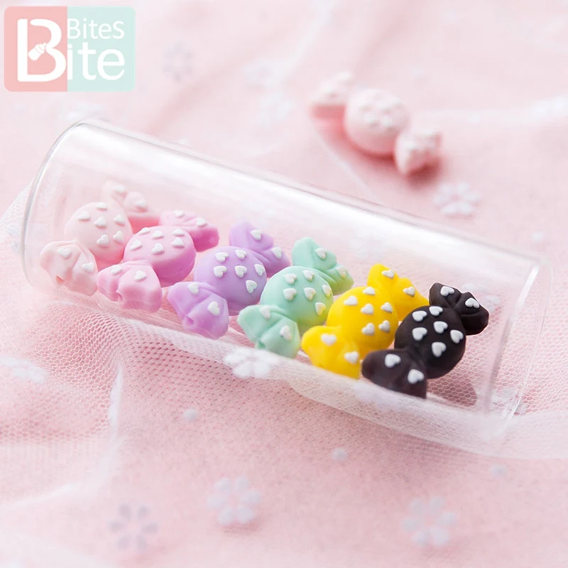 5 шт./лот силиконовые мини бусины для прорезывателя зубов Детские кубики жевание