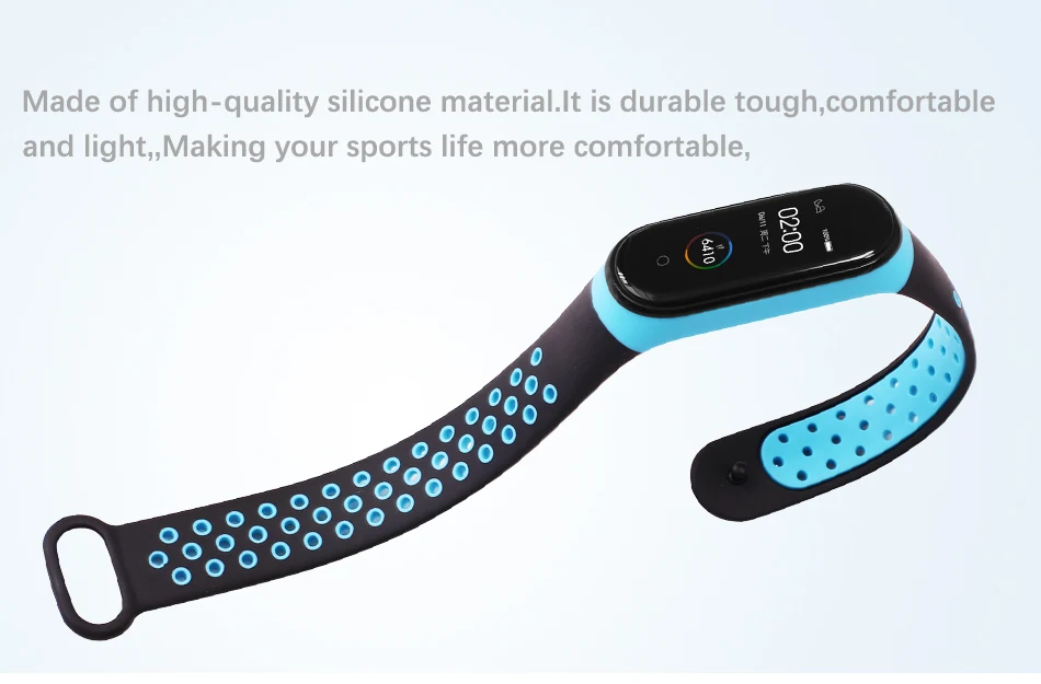 Спортивный ремешок BOORUI mi band 4, удобный ремешок pulseira mi band 4, аксессуары, силиконовый ремешок для xiaomi mi band 4
