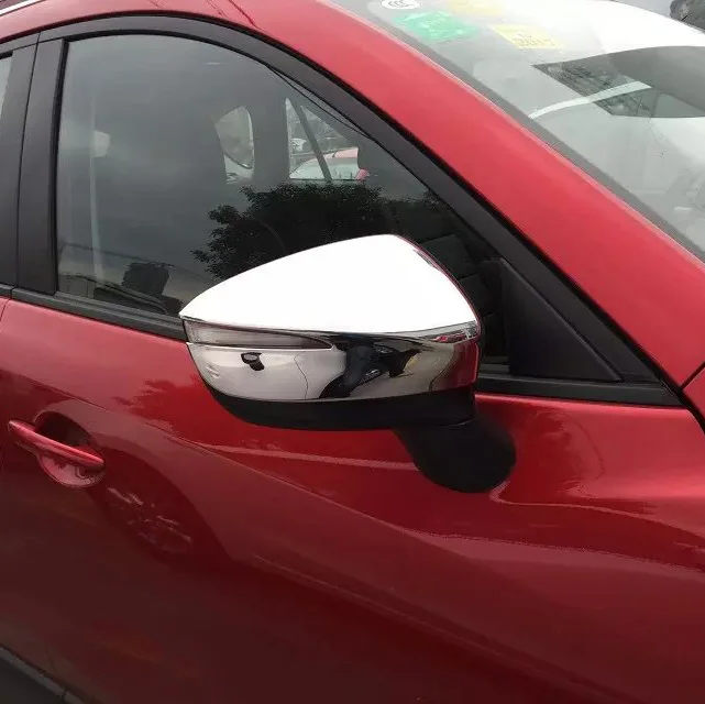 

Chrome Parts Fit For Mazda CX5 CX-5 2016 Rear View Rearview Side Mirror Cover Trim Moulding Frame Decoration Accessories