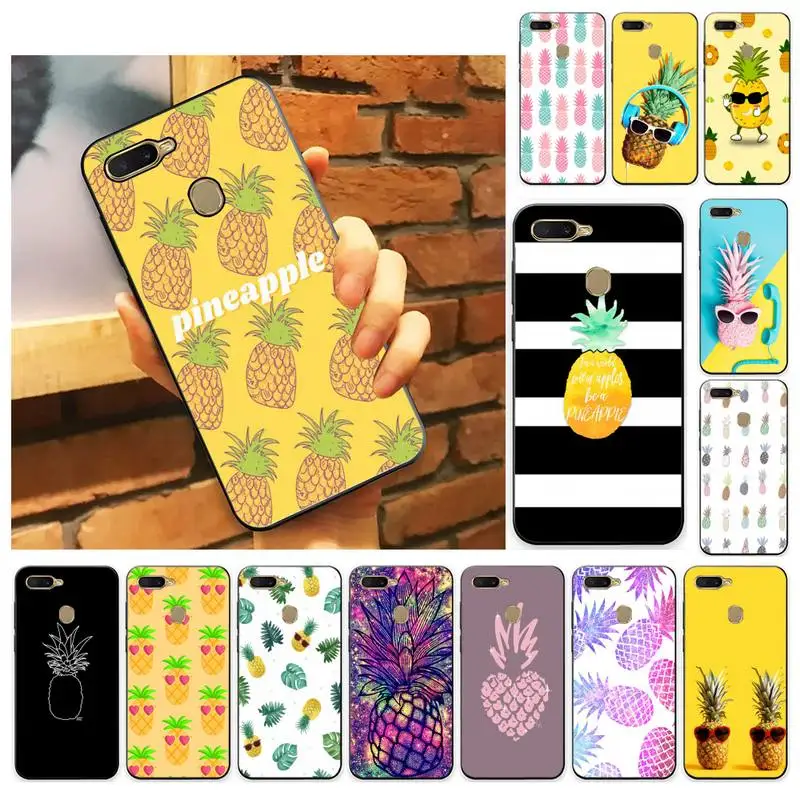 

YNDFCNB Pineapple Phone Case For Oppo A9 Realme C3 6Pro Coque For vivo Y91C Y17 Y19 Back Cover