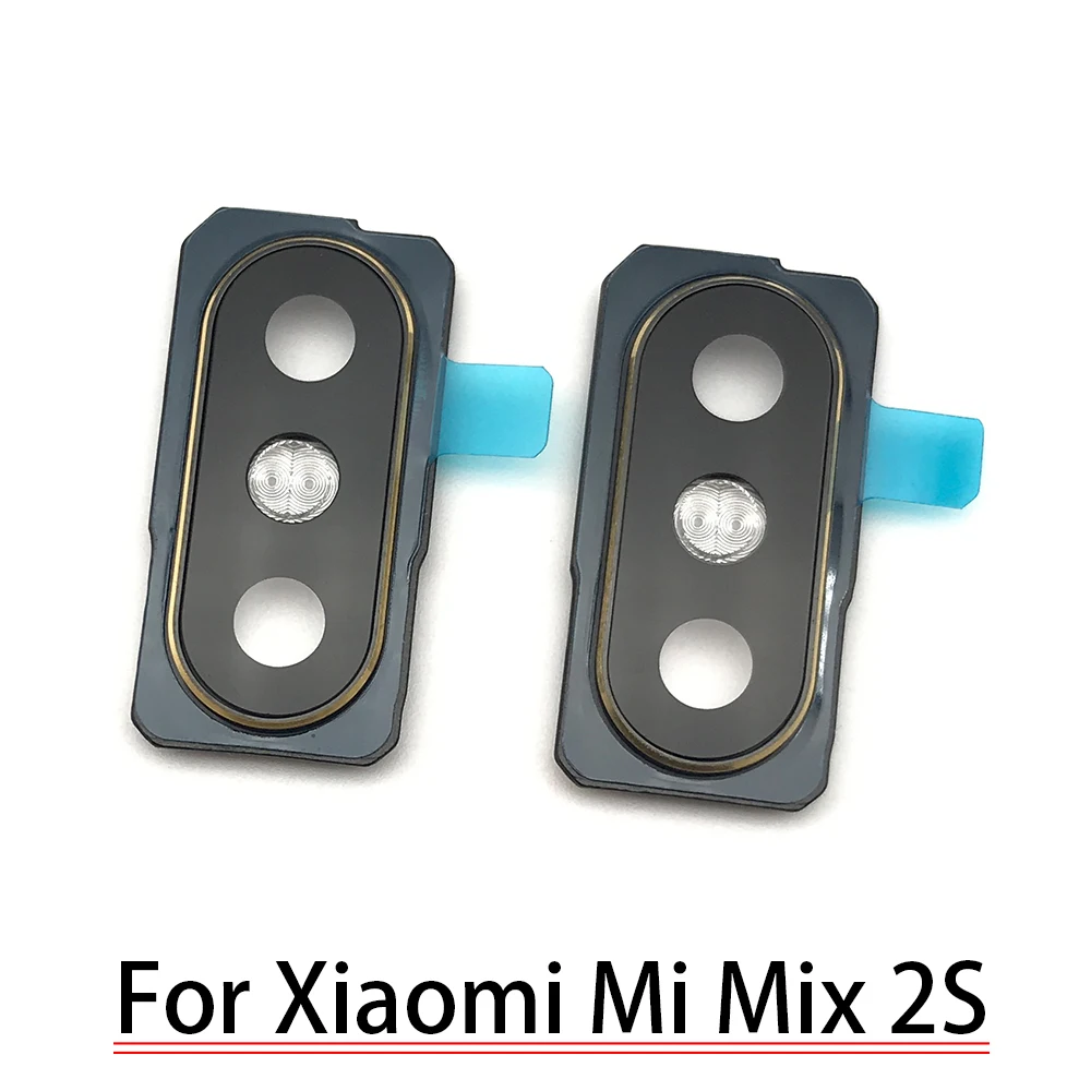 

New For Xiaomi Mix 2S Back Rear Camera Glass Lens Circle Cover Frame With Adhensive Replacement Parts