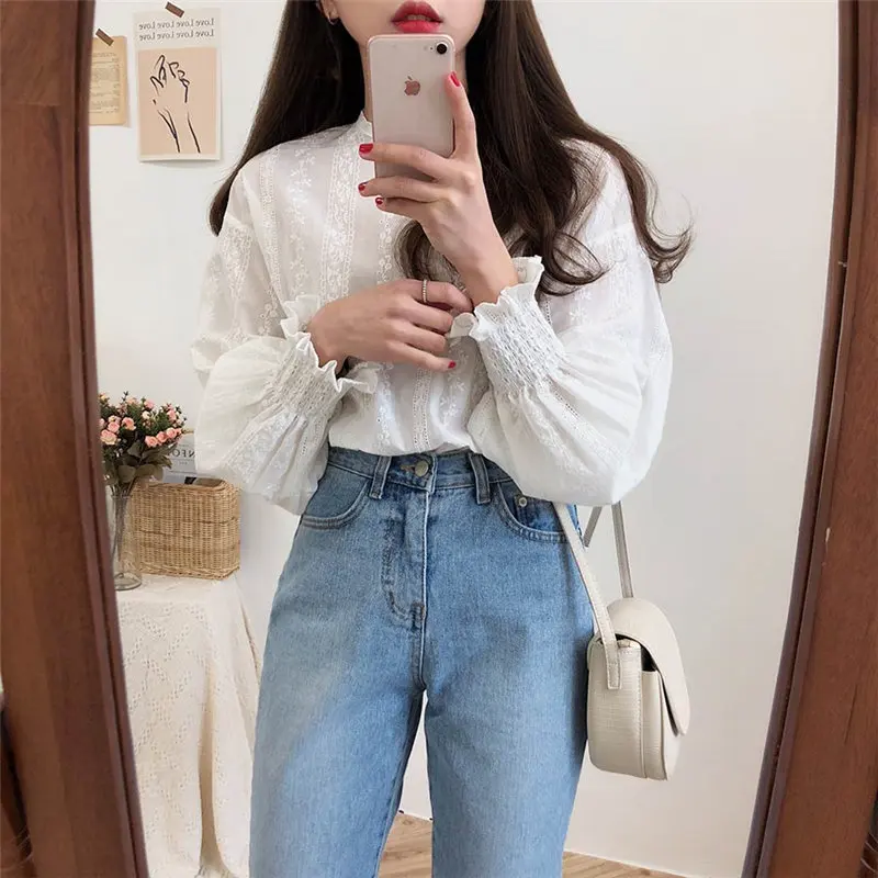 

Лидер продаж выдалбливают Нежный кружевной бюстгальтер краткий набор оборками 2021 сладкий Повседневное все-матч стильное и изящное свежие ...