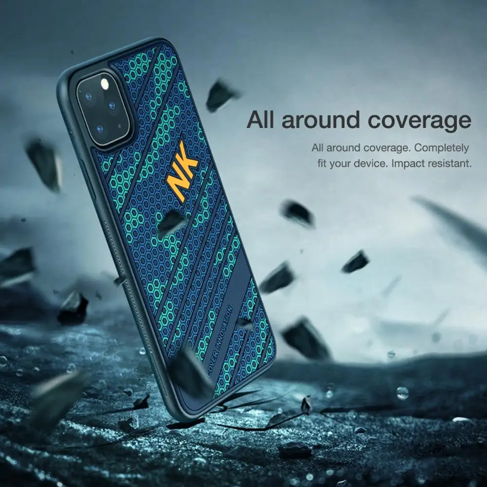 Nillkin для iPhone 11 Pro Max чехол 3D текстурированный нескользящий военный Камуфляжный отражающий чехол для телефона для iPhone 11 Pro