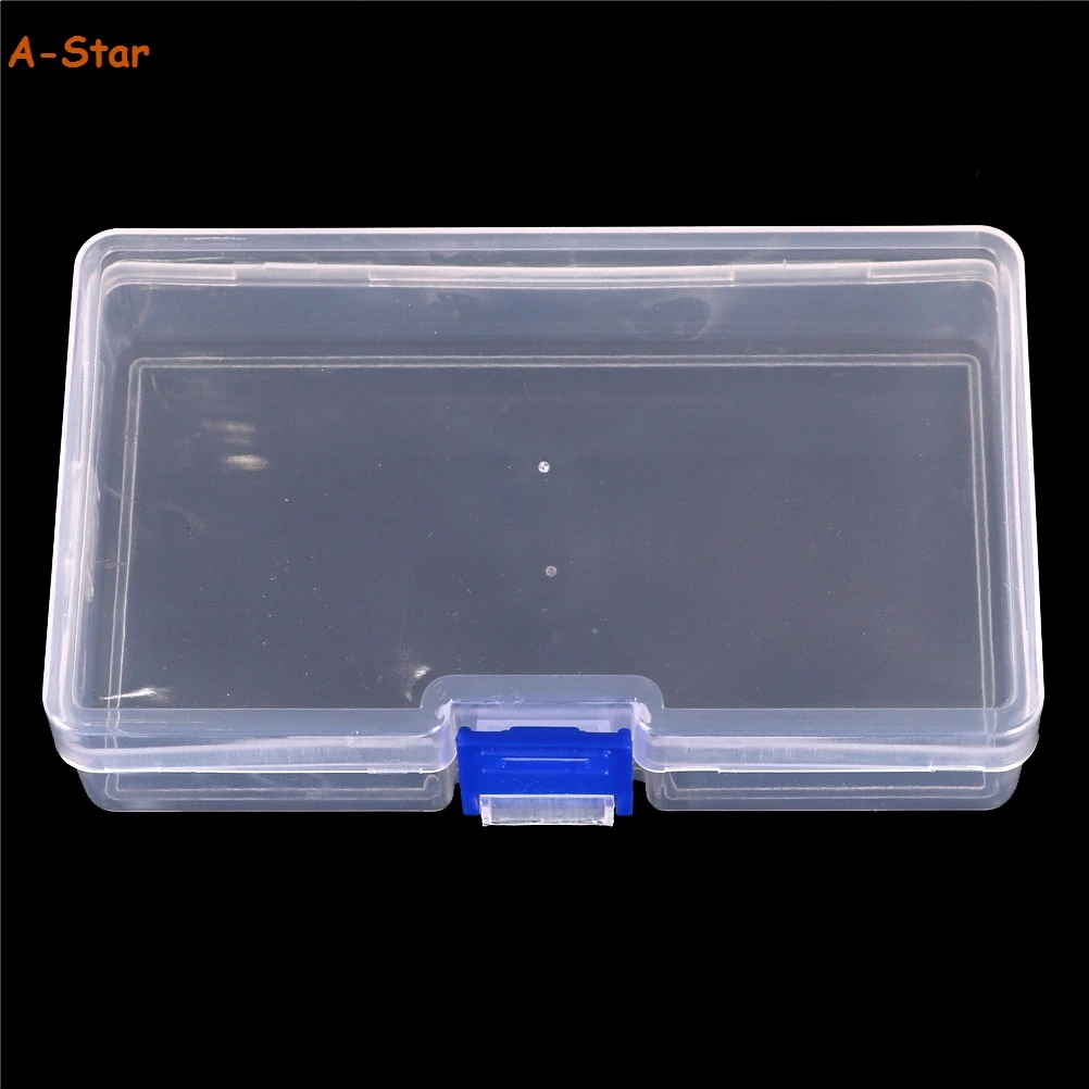 Пластиковый прозрачный контейнер для хранения ожерелья чехол с крышкой