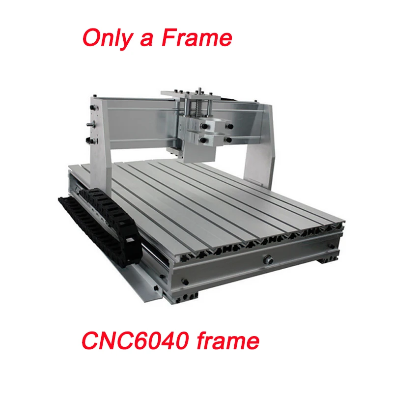 CNC 6040z 2.2KW 4 оси ЧПУ деревообрабатывающий фрезерный станок 3 оси металлический USB фрезерный гравер станок резак алюминиевый DIY резьба независимый привод - Цвет: CNC6040 frame