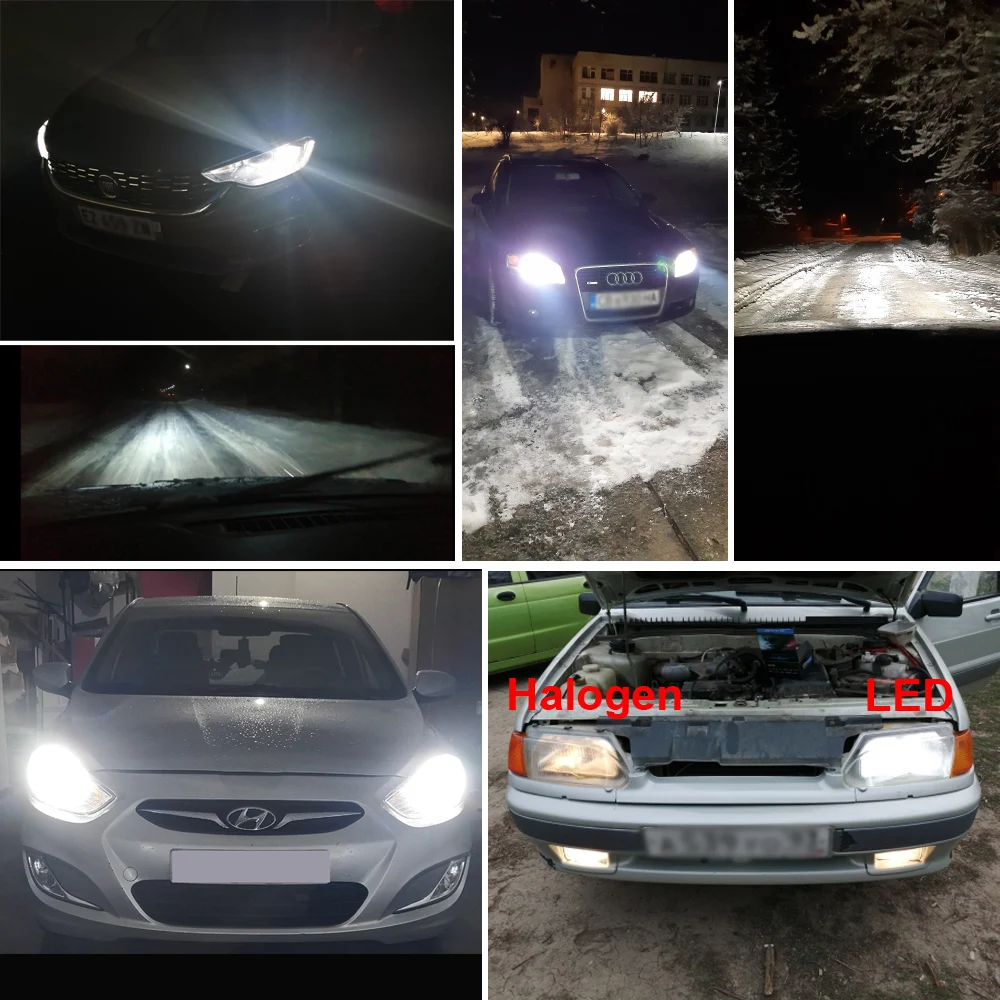 Светодиодные автолампы H7 2 шт. Налобные фонари H4 9007 Hi/Lo 9005 9006 H11 Светодиодный Mazda CX-5