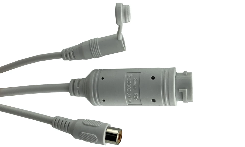PoE аудио кабель Lan для платы модуля IP камеры 802.3AT/af RCA DC 2 1 мм * 5 разъем RJ45 10/100 Мбит/с