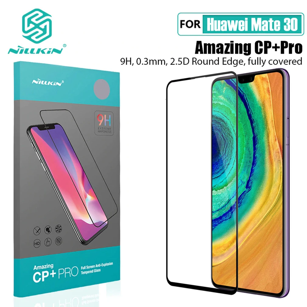 Для Huawei мат 30 Защитное стекло для экрана NILLKIN H/H + PRO XD 3D CP Pro Защитная пленка из