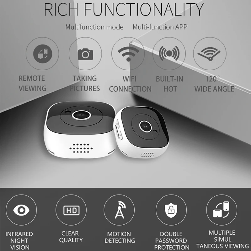Спортивная мини камера смарт 1080 p ip Full HD инфракрасная WiFi для обнаружения
