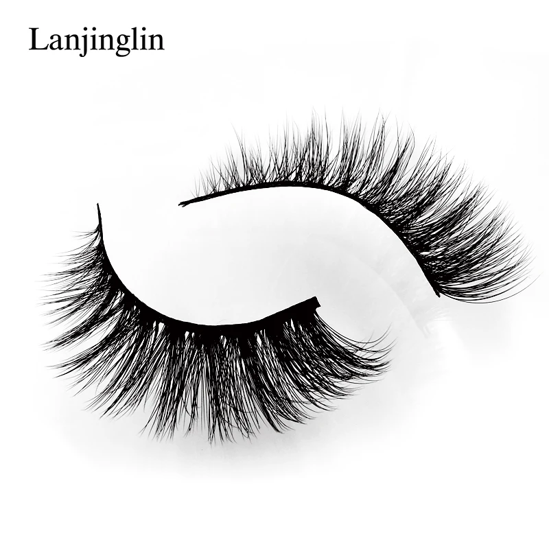 LANJINGLIN, 5 пар, ручная работа, накладные ресницы, полная полоса, ресницы для макияжа, натуральные норковые ресницы, Длинные Накладные ресницы, 3d ресницы G900