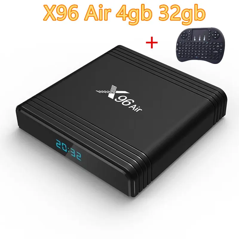 X96 Air 4gb 32gb i8 X96 Air Tv Box Android 9,0 Bluetooth Amlogic S905x3 4 Гб 64 Гб Wifi 4k 8k 24fps Netflix Youtube HD Android 9 мини-приставка - Цвет: X96 Air 4gb 32gb i8
