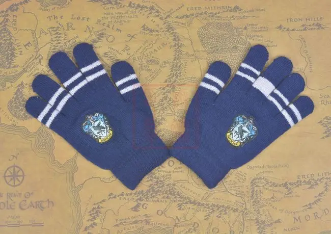 Утепленные домашние перчатки Gryffindor Harri POTER Аниме Косплей зимние теплые тянущиеся вязаные перчатки игрушки для детей-поклонников Рождественский подарок