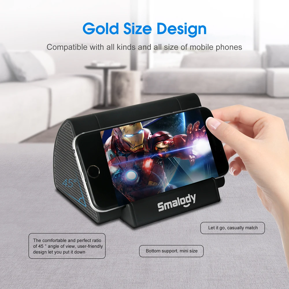 Беспроводной сенсорный усилитель сабвуфера мини умный держатель подставки