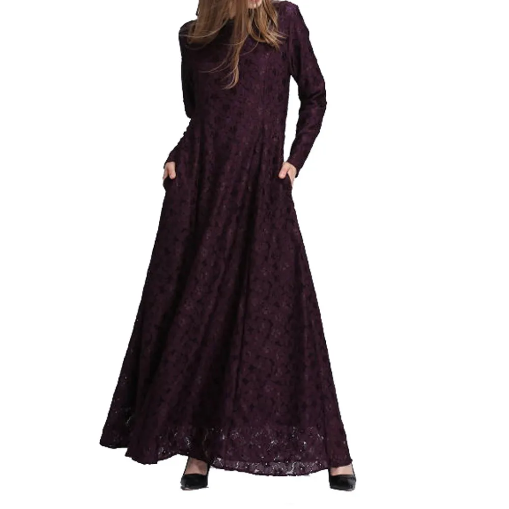 Размера плюс Vestidos Кафтан Абая Дубай Бангладеш кружевное Макси мусульманское