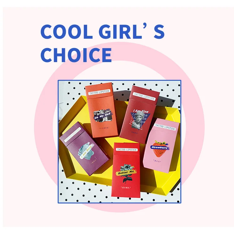 5 Цвета коробочка для табака ватным тампоном блеск губ увлажняющий долговечная