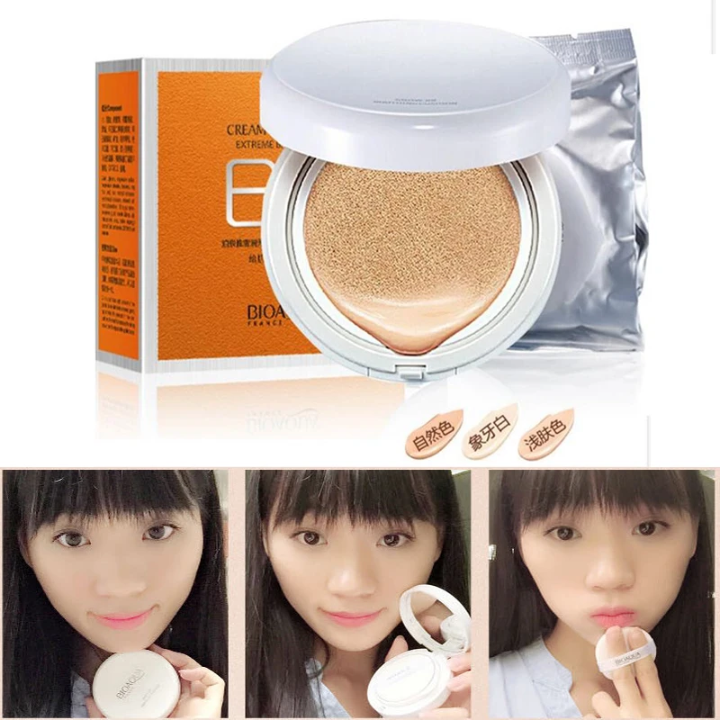 

15g BIOAQUA Air Cushion BB Cream Isolation Nude Concealer Oil Control Moisturizing Liquid Foundation CC Cream makeup cosmetics