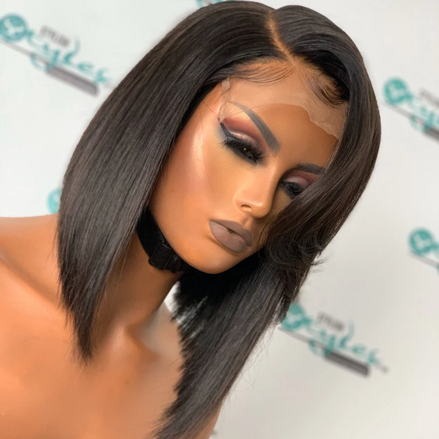 4*4 парик на шелковой основе кружевные передние человеческие волосы парики