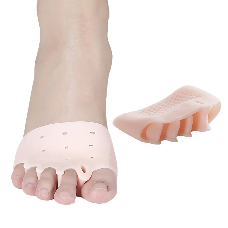 Фото 2 шт. силиконовые Ортодонтические фиксаторы для пальцев ног на 3/5 отверстий |