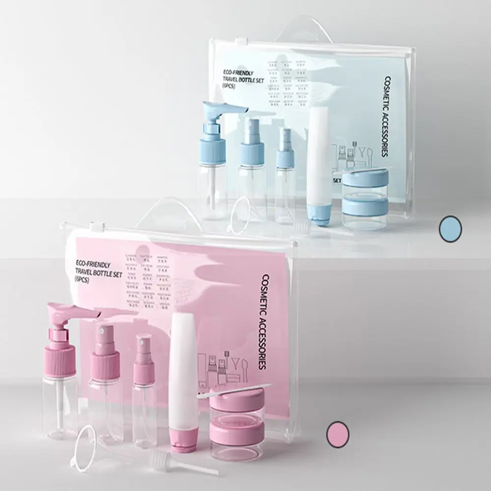 

9Pcs/Set Mini Makeup Cosmetic Face Cream Pot Bottles Plastic Transparent Empty Make Up Container Bottle Travel Kit Accessories
