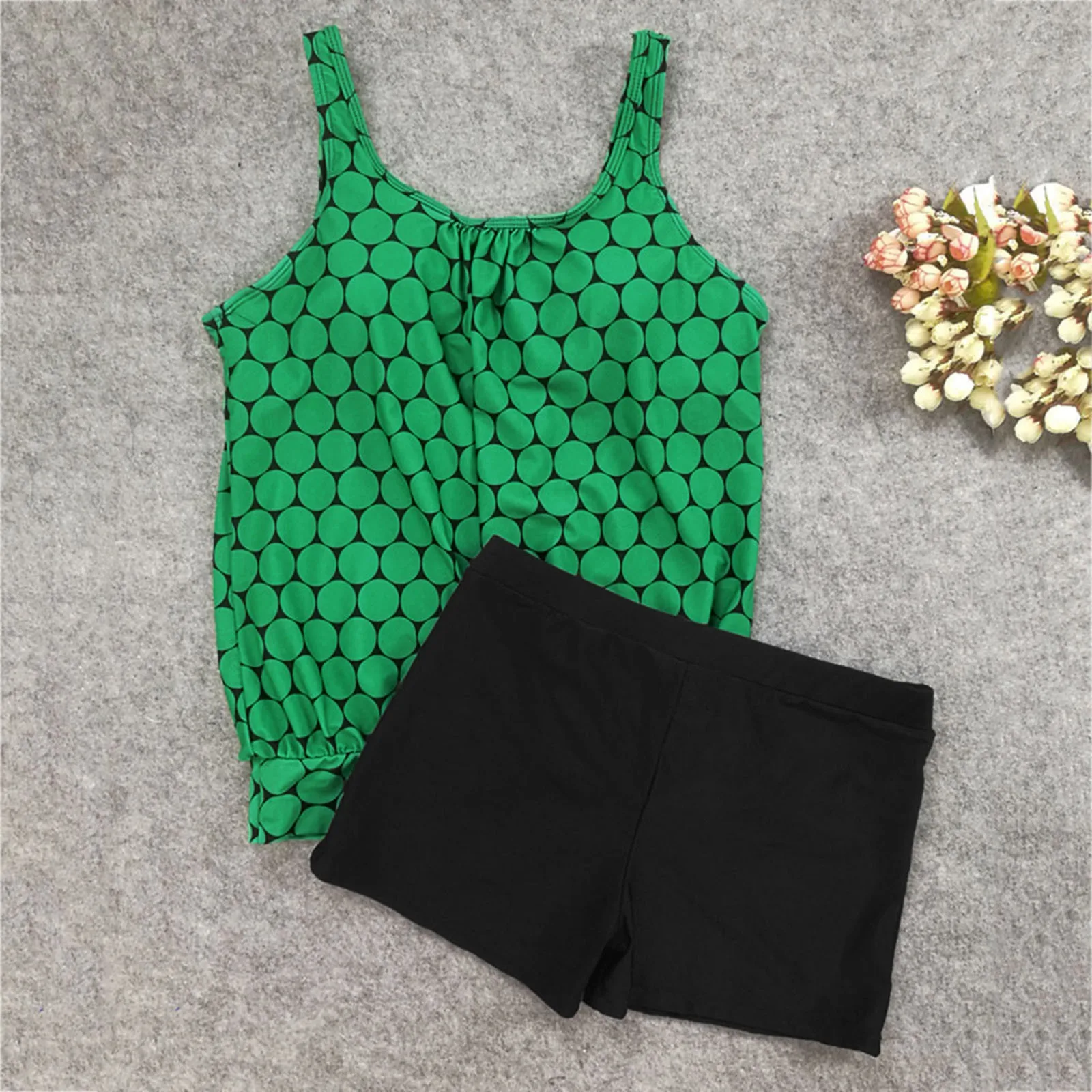 

Купальник из двух частей, купальник в горошек, женские шорты, танкини, купальник пуш-ап, женский купальный костюм, новый пляжный костюм, пляж...