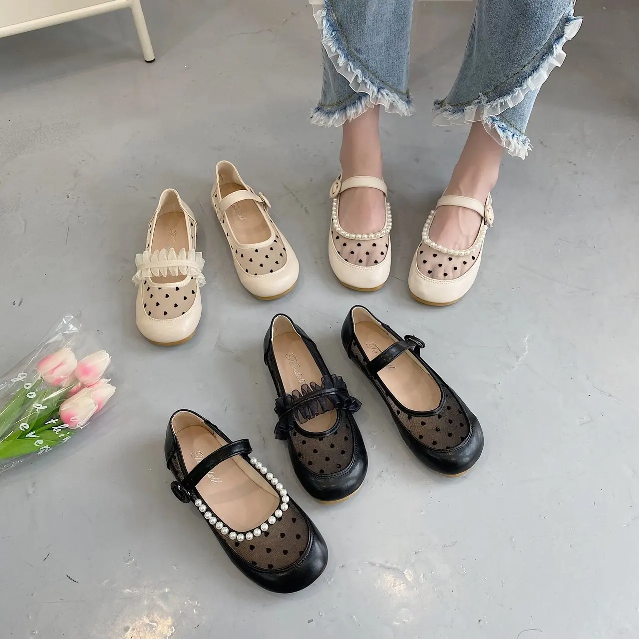 

All-Match Shoes Round Toe Tennis Female Clogs Platform Autumn Casual Sneaker Loafers With Fur Shallow Mouth Dress Flats Women Su