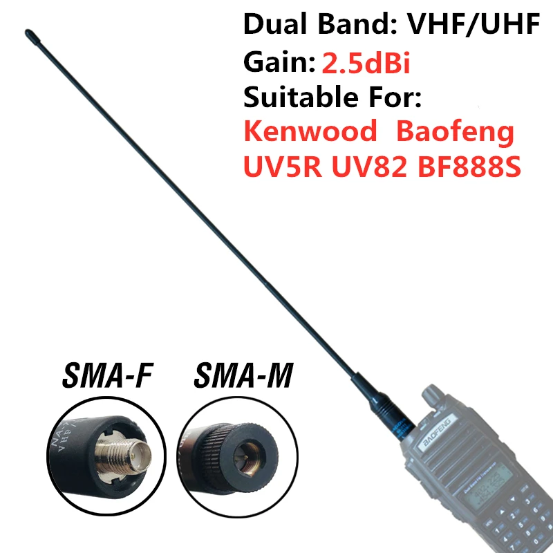 100% оригинальная антенна Nagoya NA 771 SMA F женский Dual Band для Kenwood радио BaoFeng UV 5R 82 BF 888S иди