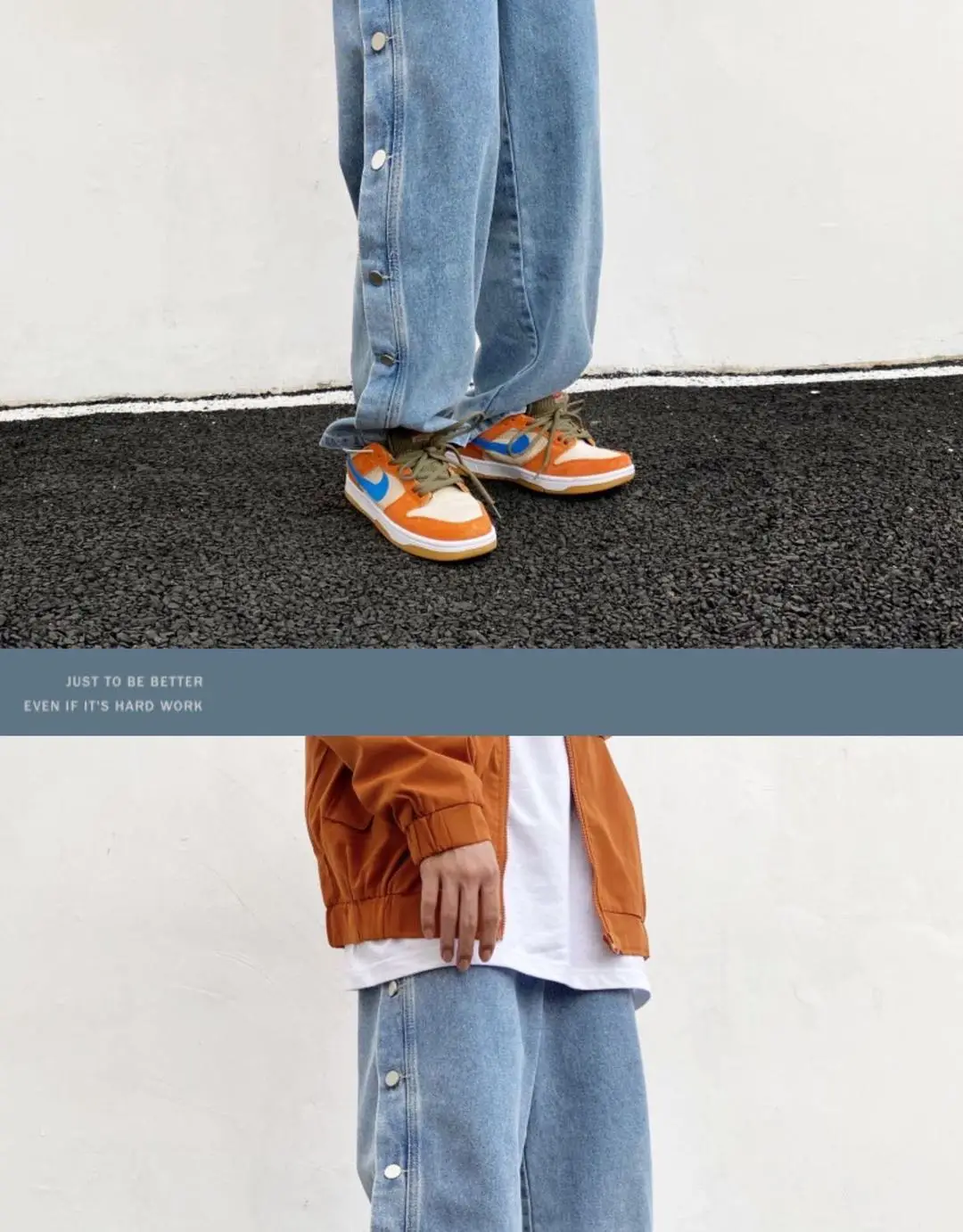 

2021 Button Trousers Loose Straight Leg lLooseJeans Hip-Hop Black/Blue Wide-Leg Ppants Men's Streetwear Men's Brand Harajuku