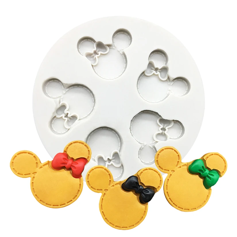 Бант бант мышь силиконовая форма для поделок полимерные инструменты кексов