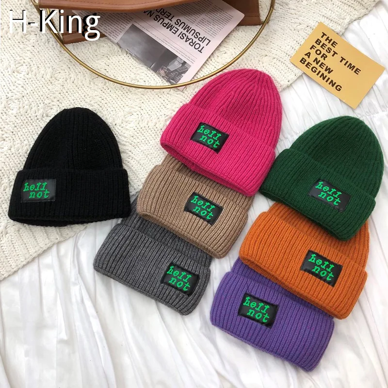 

H-King вязаные шапочки шляпы для женщин модные зимние шляпы для мужчин Skullies шапки для мальчиков и девочек Лыжные шапки теплые шапки унисекс