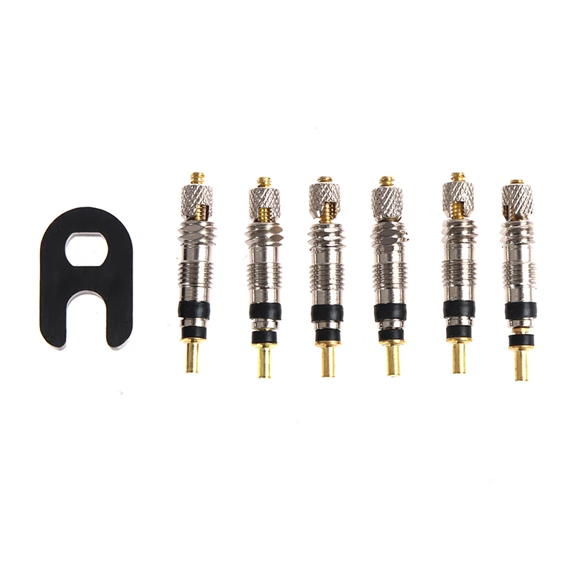 

6PCS Valve Brass Core Optional Tool Road Bike Tubes Repair Tire Service Parts brand new and high quality accurately CNC-machined