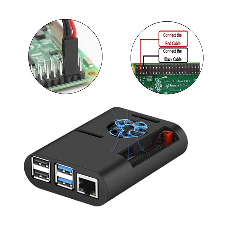 Raspberry Pi 4 Model B Kit + 7 дюймовый сенсорный экран и чехол источник питания SD карта