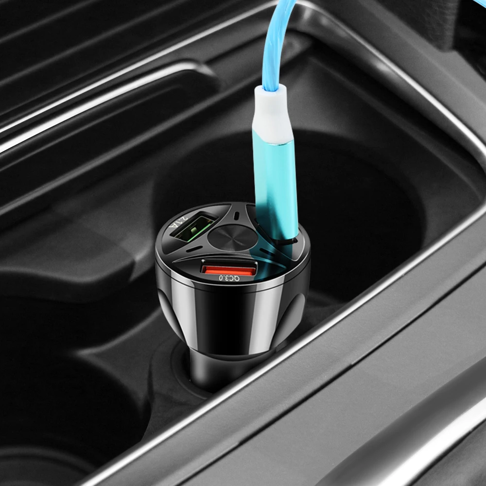 Универсальный Автомобильный USB Зарядное устройство 3 Порты и разъёмы мобильный