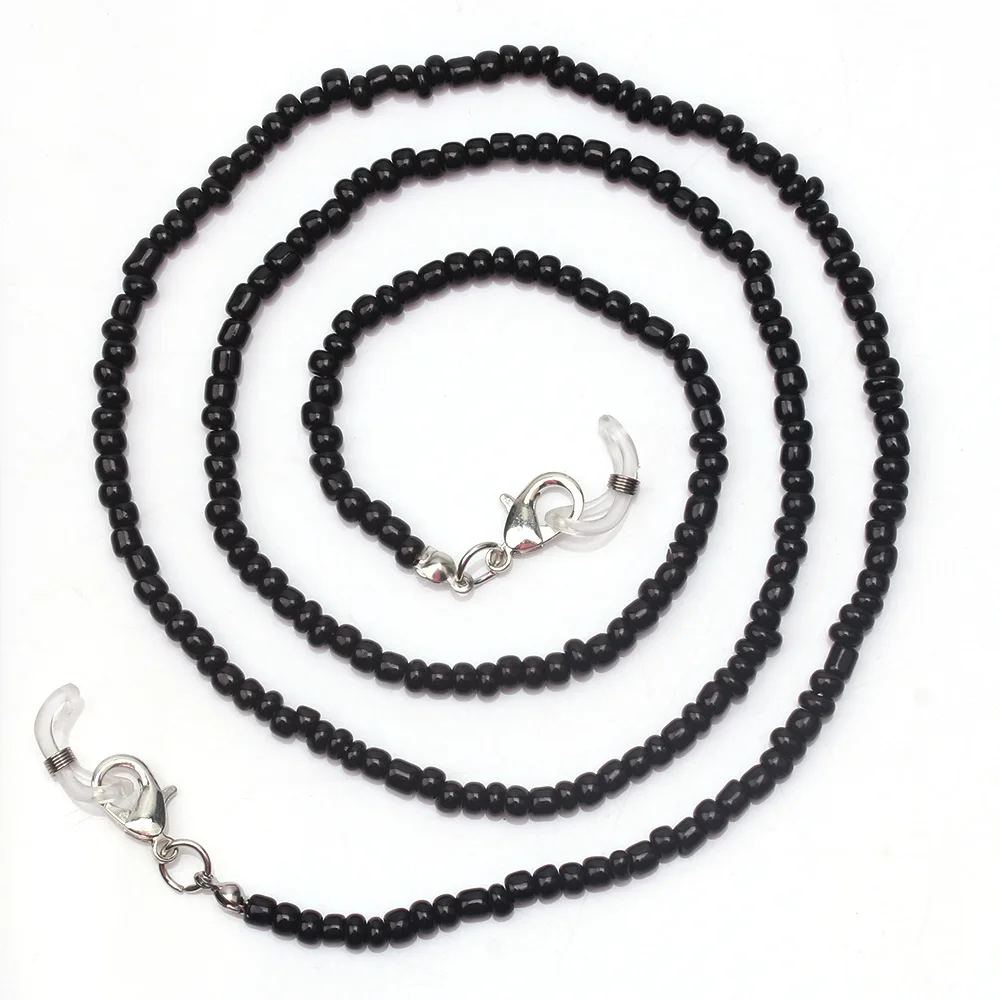 

2020 Mixed Color Rice Beads Mask Anti-Skid Rope Adjustable Neck Rope Fashion Women Eyeglasses Chain mask lanyard accessories