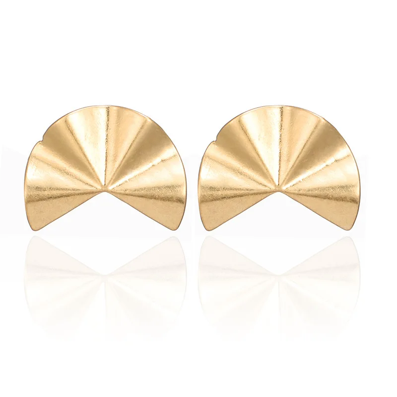 Женские модные серьги-подвески docona золотистые большие геометрические с длинной