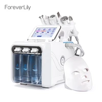 7 in 1 water dermabrasion machine with led facial mask deep cleansing machine water jet hydro diamond facial clean for salon use