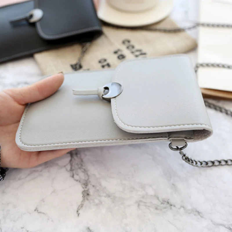 Модная сумка для телефона с цепочкой прозрачная пленка экрана