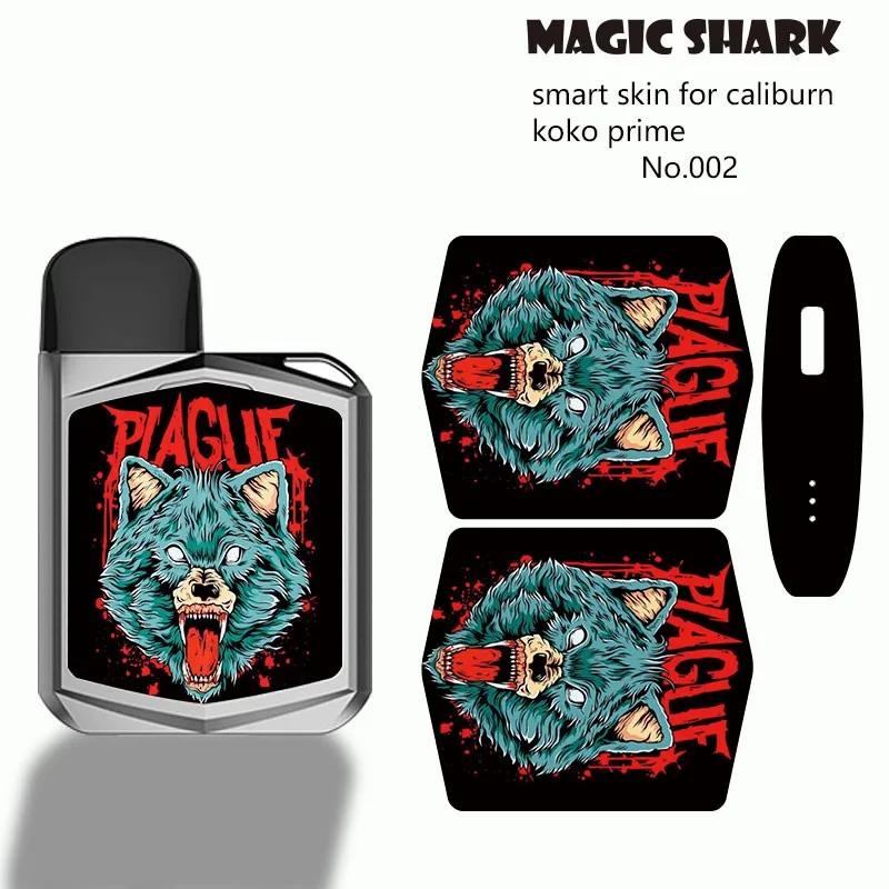 Чехол с изображением волшебной акулы Стильный чехол-наклейка для Uwell Caliburn Koko Prime |