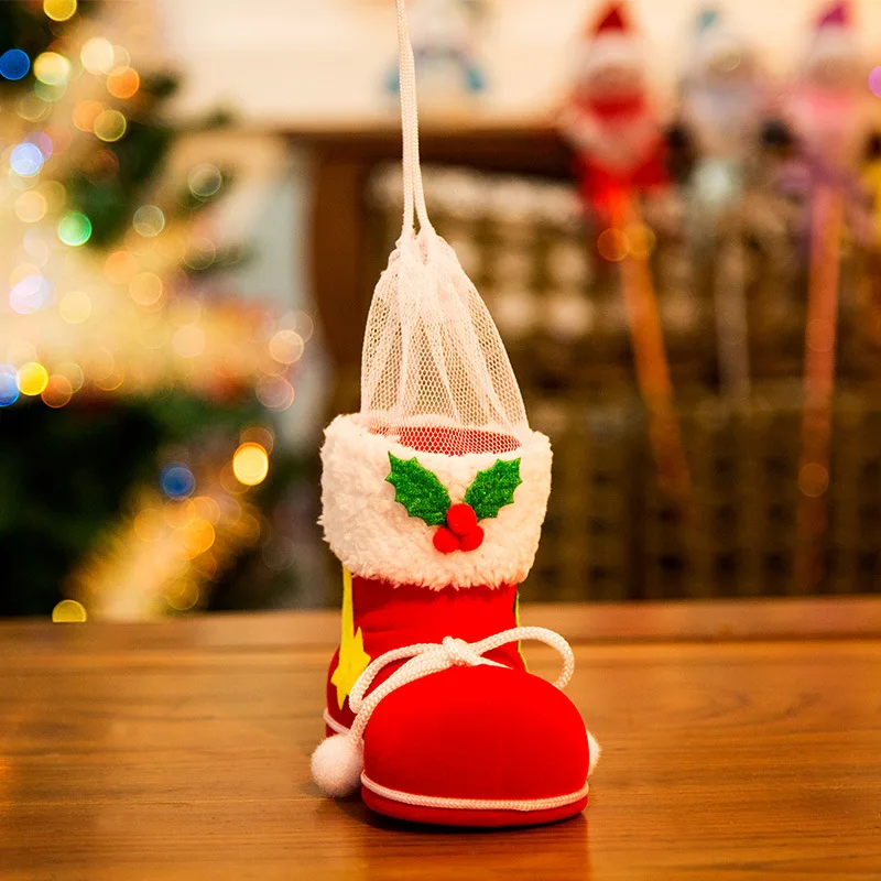 Merry Christmas Candy Boots Gifts Decorations for Home Xmas Stocking Natal Decor New Year Decoration gifts | Дом и сад
