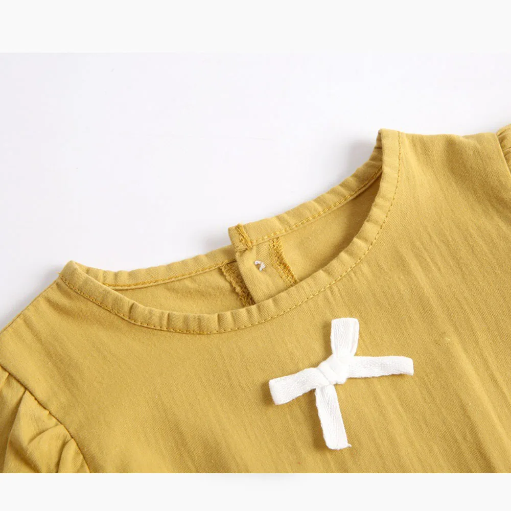 

Jumpsuit Infant Casual Bodysuit Outfits Cotton Clothes for Baby Clothing Print 0-3T Baby Newborn Girls Solid Flare Long Sleeve