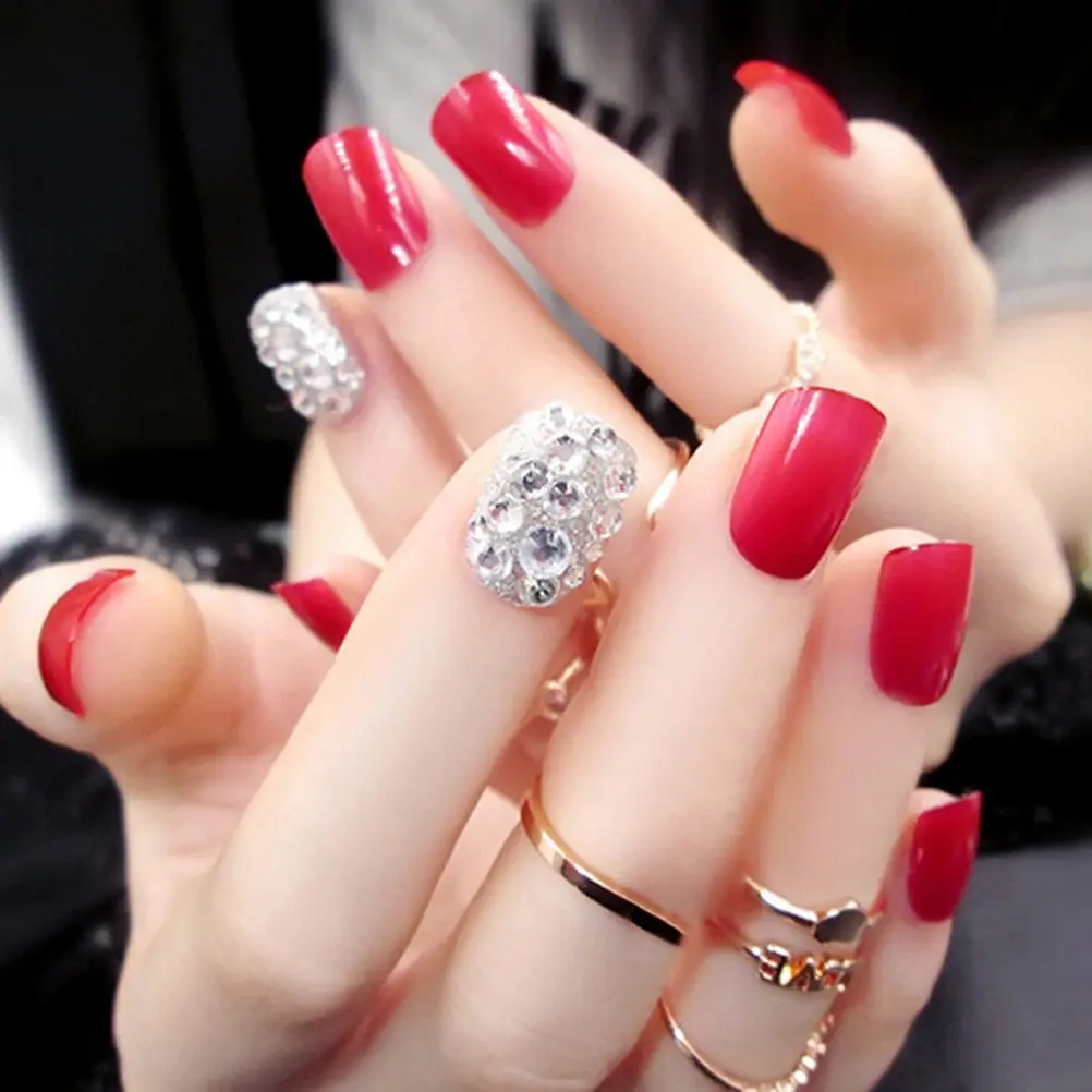 Creative Nail Art Design Short Length Artificial Nails Extension False Tips Press On Manicure Gel Polish | Красота и здоровье
