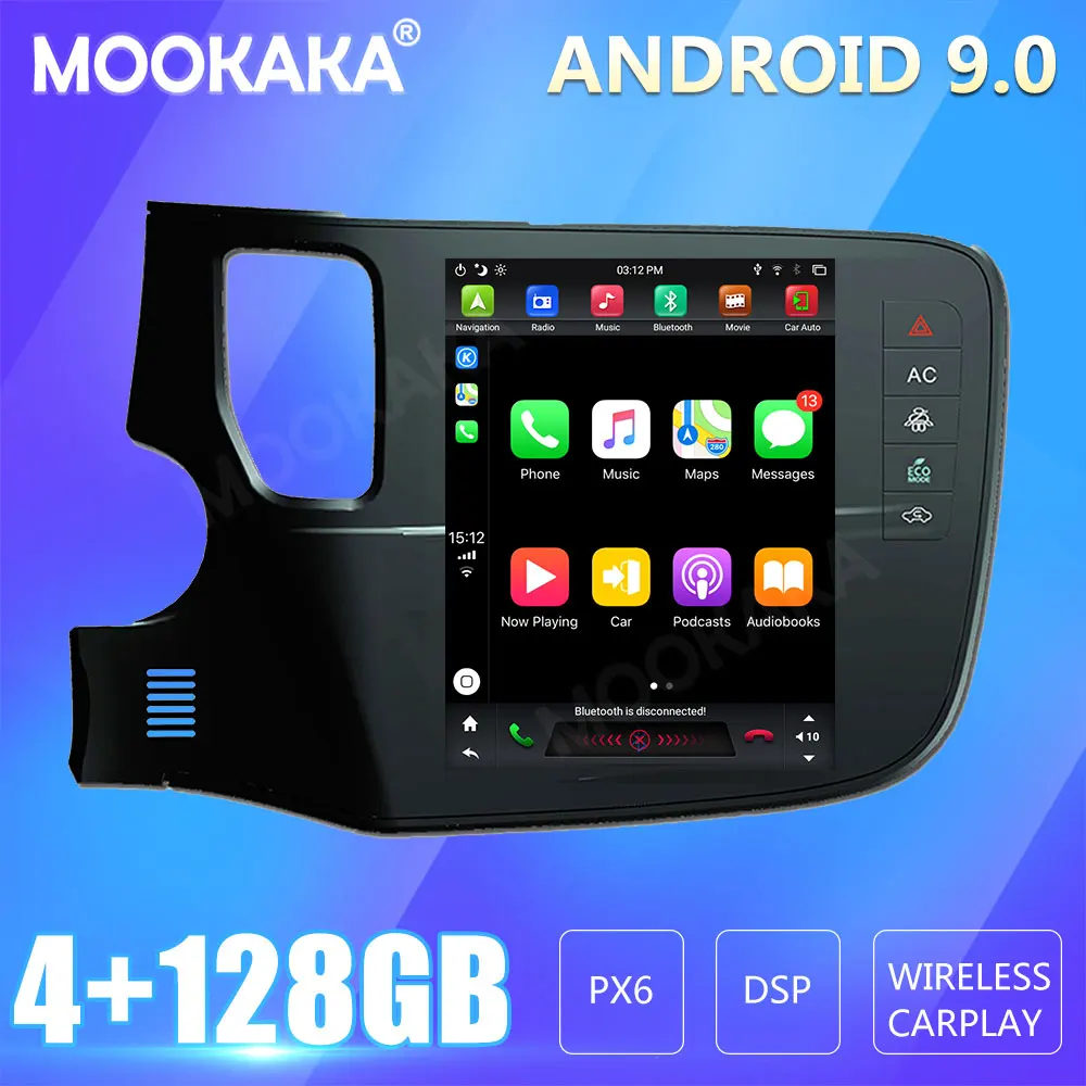 

For Mitsubishi OUTLANDER 2014-2019 Car Radio Screen GPS Navigation 128GB Android CARPLAY Multimedia Player Audio