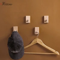 oyourlife creative natural wooden wall hook key hanger family hanger hooks for hanging adhesive hook home decoration accessories