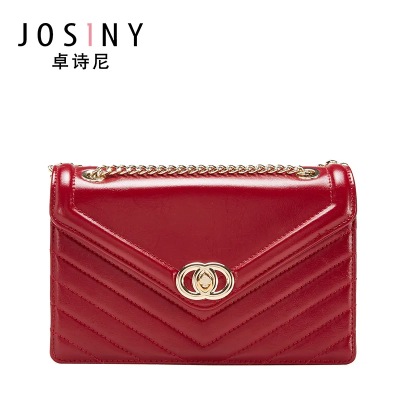 

JOSINY Women Shoulder Bags 2022 new Korean version of the Messenger bag handbag chain wild crack printing wild shoulder bag