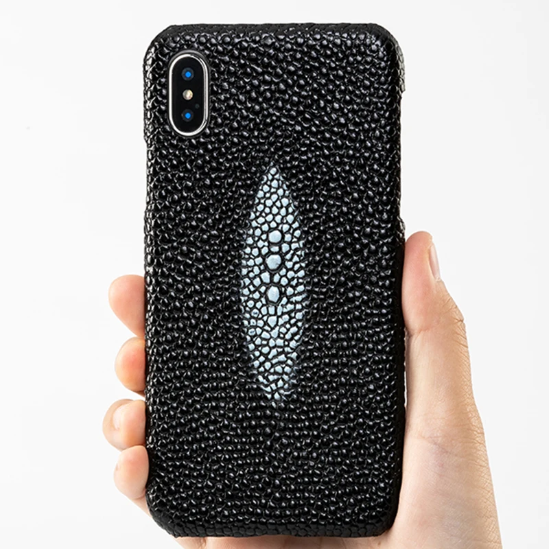Роскошный чехол для телефона из воловьей кожи для iPhone 6, 6s, 7, 8 Plus, 11 Pro, X, Xr, Xs Max, чехол с жемчужной текстурой рыбы для 6 p, 6s, p, 7, p, 8 p, чехол