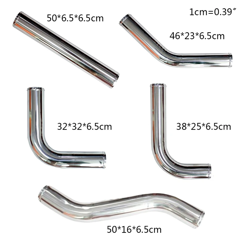 

Length 500mm 2.5Inch Aluminum Pipe Tube Intercooler Pipe High Class Brushed Treatment Air Intake Tube 0/45/90/180 Degree