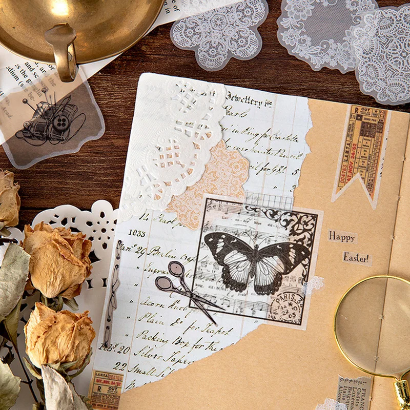 45 шт./пакет Винтаж старый газетная Марка Мини бумажный стикер посылка DIY дневник
