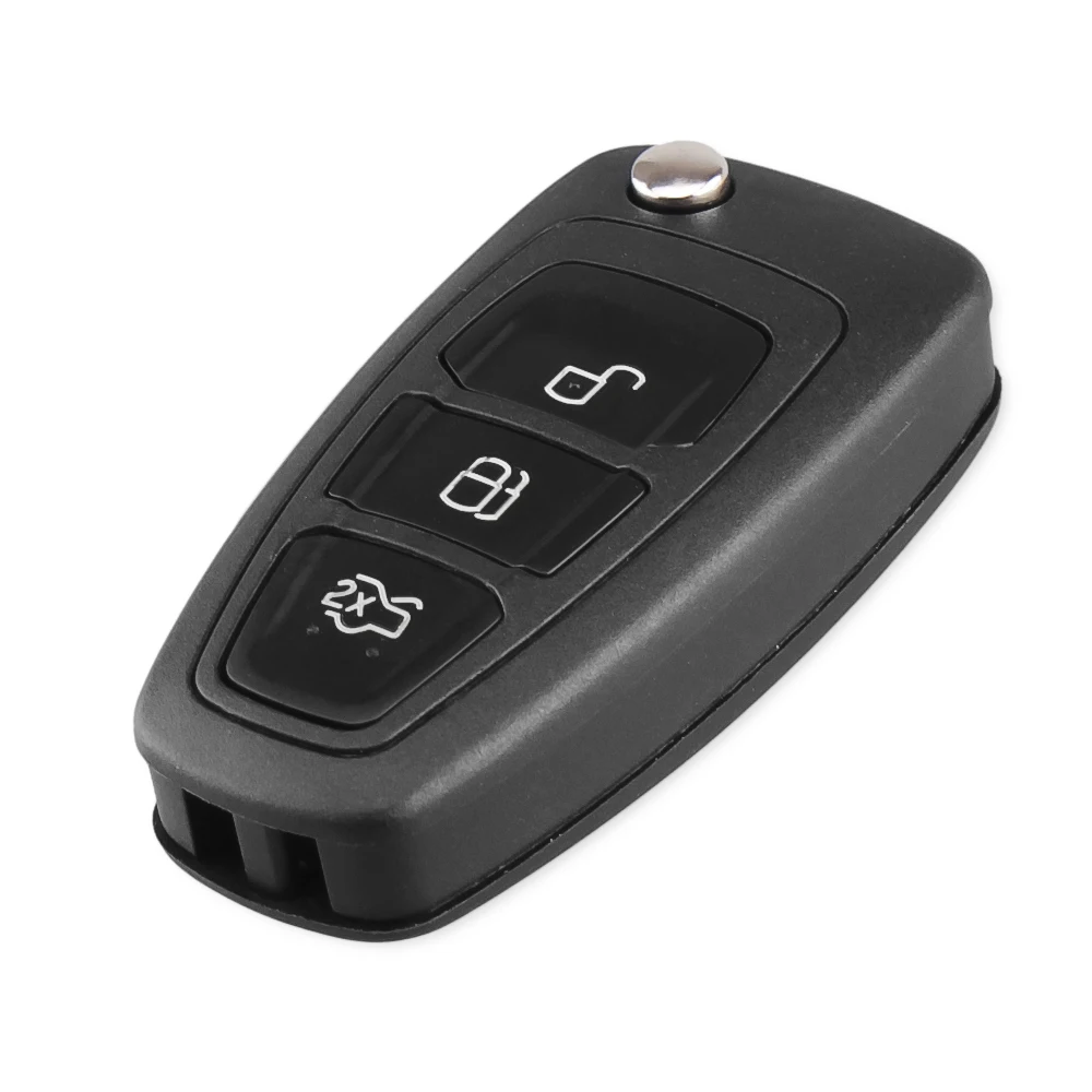 Складной флип ключ KEYYOU с 3 кнопками для Ford Focus Mk1 Mondeo Transit styling smart key cover Fob|Ключ от