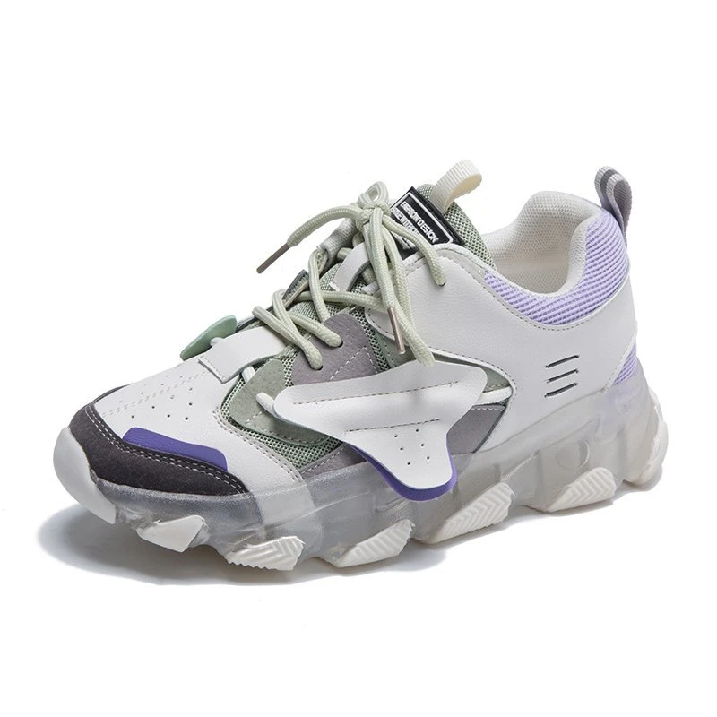 Женские кроссовки на массивной платформе повседневные сетчатые роскошная