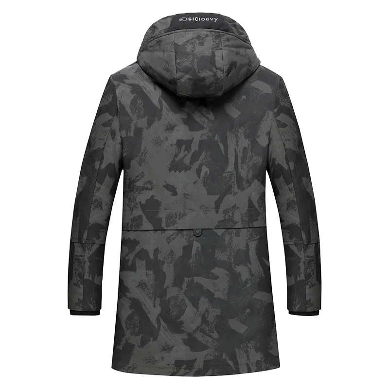 Мужская зимняя камуфляжная куртка на утином пуху большие размеры 10XL 9XL |