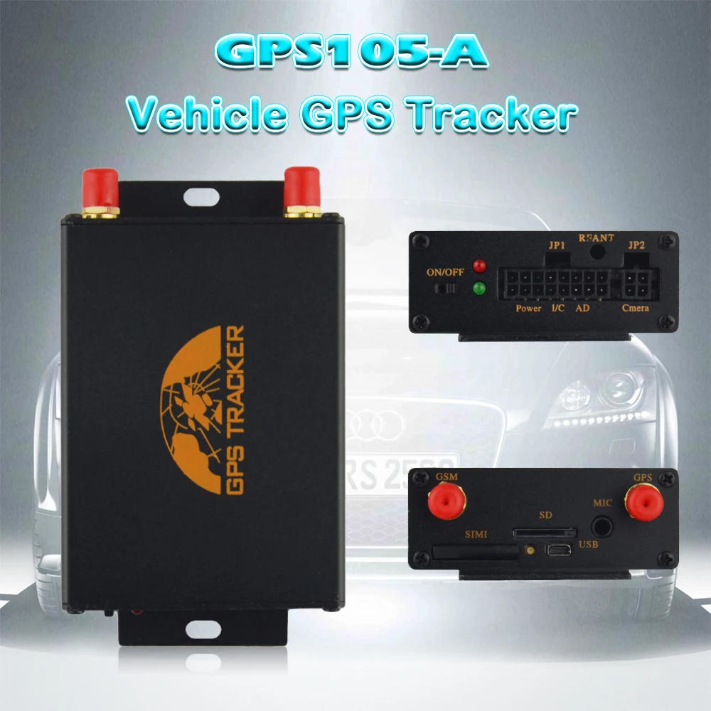 GPS трекер для транспортного средства GPS/TK105A устройство отслеживания в режиме
